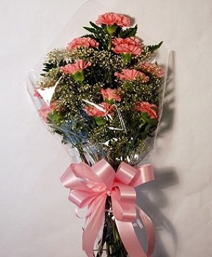 Congratulations Carnation Bouquet FHF-G124 Fresh Flower Presentation Bouquet (Local Delivery or pick up)Area Only)