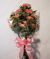 Congratulations Carnation Presentation Wrapped Presentation Bouquet