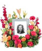 Consoling Embrace Memorial Flowers   (frame not included) 