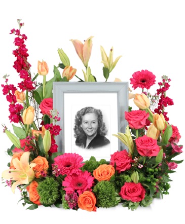 Consoling Embrace Memorial Flowers   (frame not included)  in Newark, OH | JOHN EDWARD PRICE FLOWERS & GIFTS