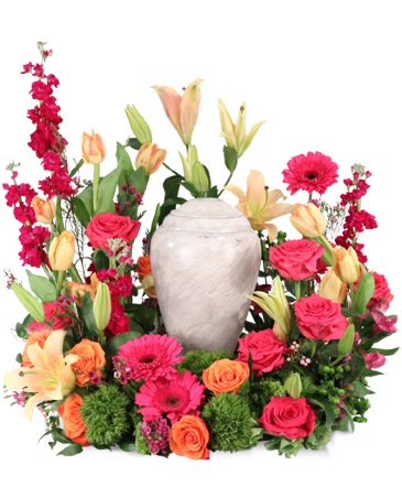 Consoling Embrace Urn Cremation Flowers   (urn not included)  in Converse, TX | KAREN'S HOUSE OF FLOWERS & CUSTOM CREATIONS