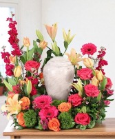 Consoling Embrace Urn Cremation Flowers   (urn not included) 