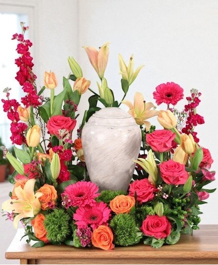 Consoling Embrace Urn Cremation Flowers (urn not included)