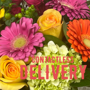 CONTACTLESS DELIVERY Leave it to our designers!! We will create a beautiful arrangement for you.  In the special instruction box please let us know if you have any specials requests ie. colours and varieties in Etobicoke, ON | THE POTTY PLANTER FLORIST
