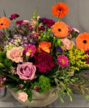 Cheerful Colors Container Arrangements
