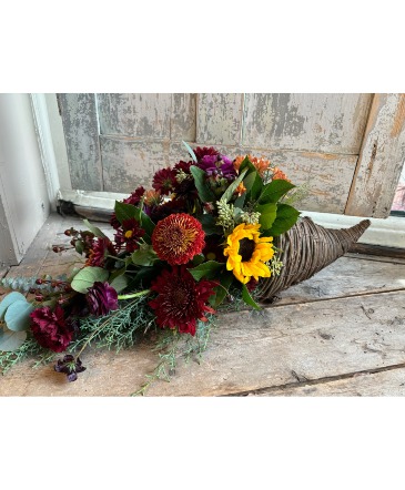 Contemporary Horn of Plenty  in Northfield, VT | Trombly's Flowers and Gifts