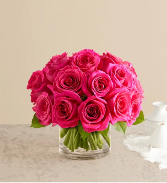 Contemporary Hot Pink Roses 