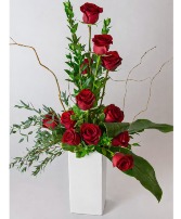 Contemporary Passion w/ White Vase