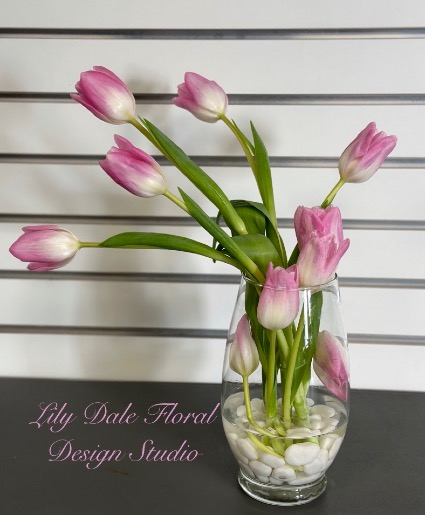 Contemporary Tulips  Vase