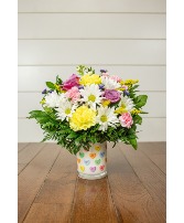 Conversation Hearts Candle Arrangement 