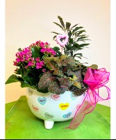 Conversation Hearts Blooming Planter