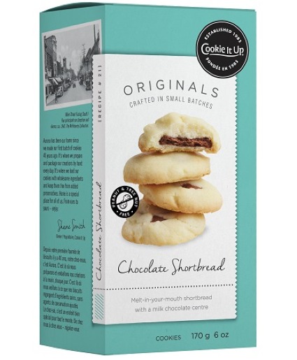 Cookie it Up Chocolate Shortbread Cookies 170g Box 