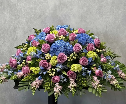 Cool Hues Casket Spray 