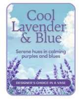 Cool Lavender & Blue – Designer's Choice Flower Arrangement