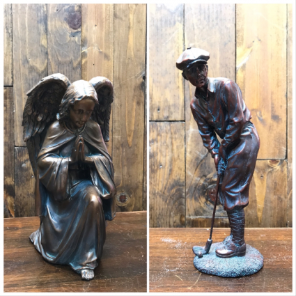 Copper Angel & Golfer
