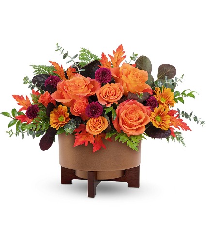 Copper Bowl Arrangement Teleflora Centerpiece