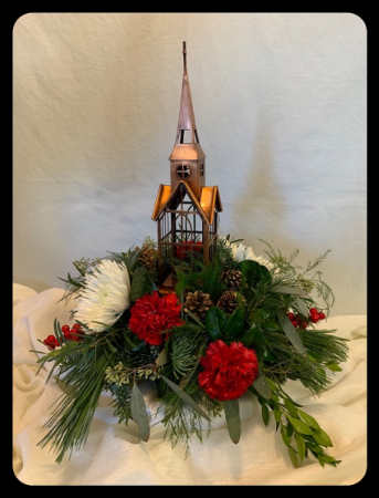 Copper Church Centerpiece