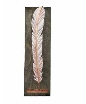 Copper Feather "ANGELS ARE NEAR"