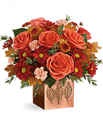 Copper Petals Bouquet Fall Flowers