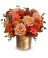 Copper Rose Bqt Fall flowers