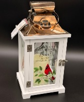 Copper Top Memorial Lantern - Cardinal