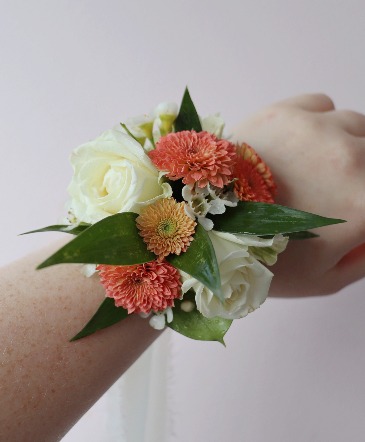 Coral Charm Corsage in Trenton, ON | Designs by Alexis Rose