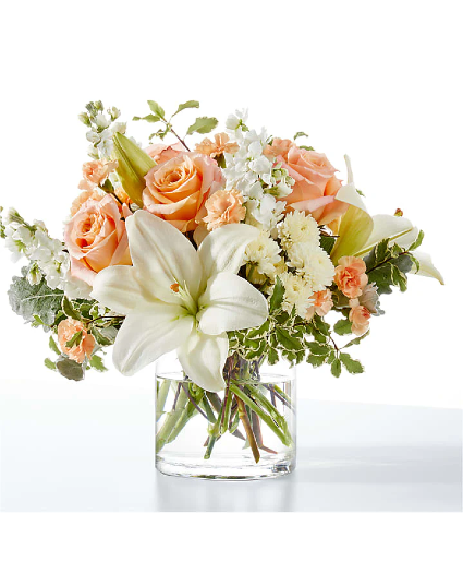 Coral Darling Vase Arrangement 