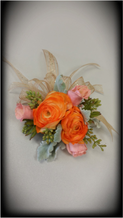 CORAL DELIGHT Wrist Corsage