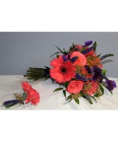 Coral Expression Prom Flowers