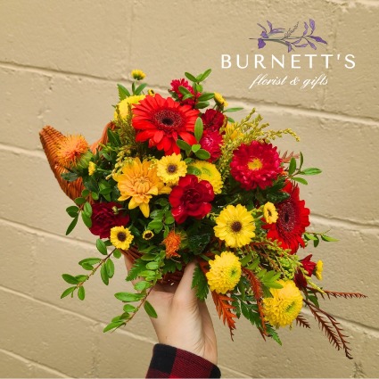 Cornucopia Basket Arrangement 