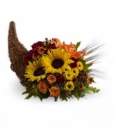 Cornucopia Sunflowers Centerpiece