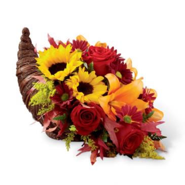 Cornucopia Thanksgiving Arrangement