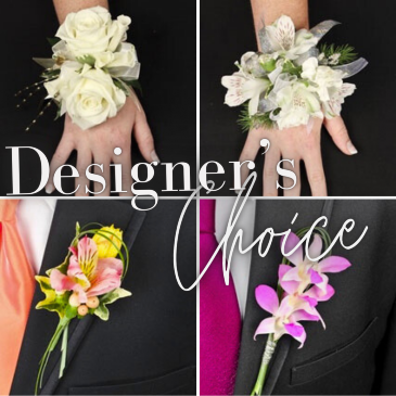 Corsage and Boutonnière Bundle Designers Choice in Bloomfield, CT | Kayla's Cut Flowers