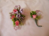 SWEETHEART AND MIX CORSAGE & BOUTONNIERE PROM FLOWERS