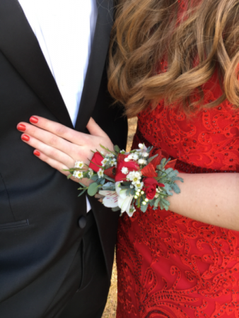 Radiant Red Corsage