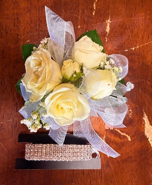 Corsage with Custom Bracelet  prom