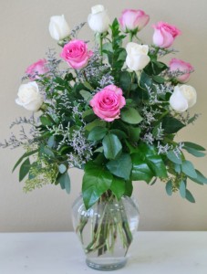 COTTON CANDY  Arrangement of Roses in Riverside, CA | Willow Branch Florist of Riverside