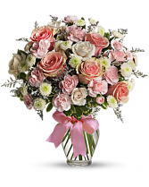 Cotton Candy Vased Arrangement