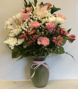 Cotton Candy Vase arrangement