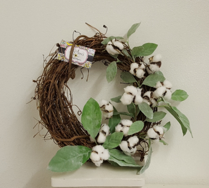 One of a Kind Cotton wreath Silk wreath