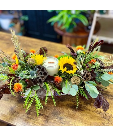 ‘Count Your Blessings’ Candle Centerpiece  in Norfolk, NE | Blossom + Birch