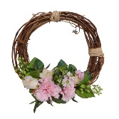 Country Accent Wreath Silk Flowers