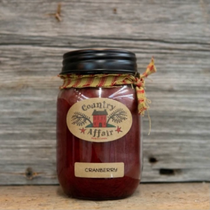 Country Affair 16oz Jar Candle Salted Caramel (Brown)