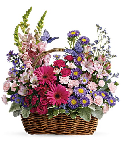 Country Basket Blooms assorted flowers