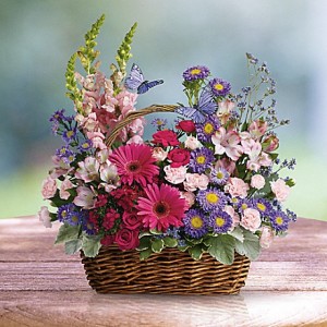 Country Basket Blooms by Enchanted Florist