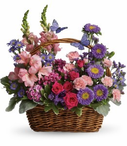 Country Basket Blooms H483A