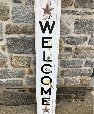 Country birds welcome sign Porch Sign