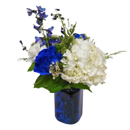 Country Blue Design floral