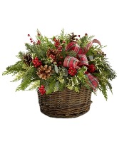 Country Christmas Basket Christmas  Greenery Design