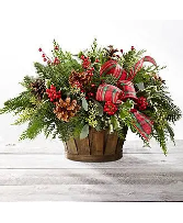 Country Christmas Basket Fresh mix